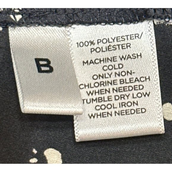 LOFT Sleeveless Women's Long Blouse Dog Paw Prints w/Front Tie Women's Size XS - Picture 7 of 11